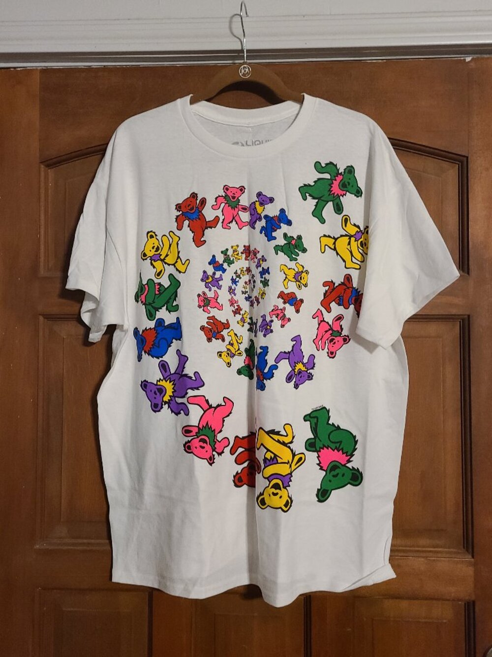 Grateful Dead Dancing Bear Liquid Blue Men's T-shirt SZ XL NWT
